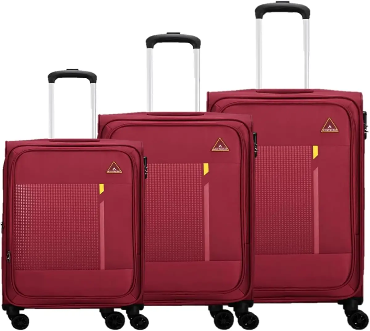 ARISTOCRAT SPECTROLITE 8WHEELS 3P SET(SOFT LUGGAGE)