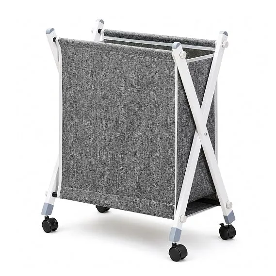 FOLDABLE LAUNDRY BASKET WITH WHEELS 100L 
